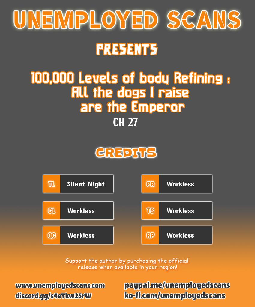 100,000 Levels Of Body Refining : All The Dogs I Raise Are The Emperor - chapter 27 - #1