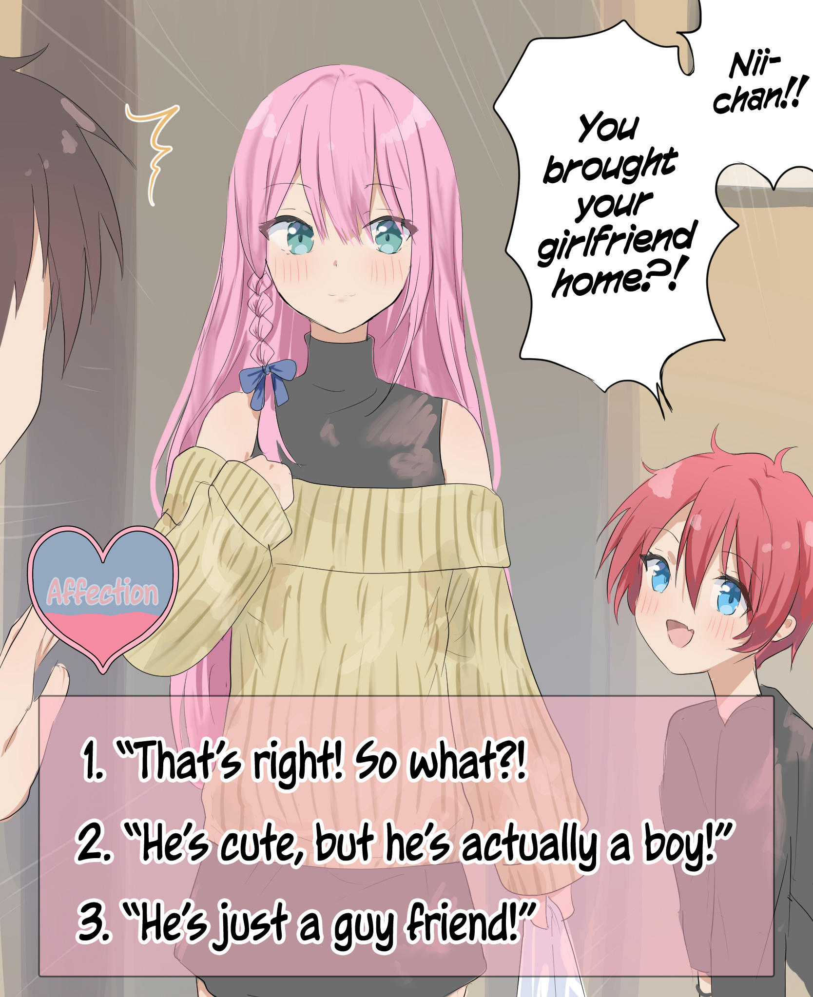 A Femboy Whose Affection Points Go Up Based On Your Choices - chapter 18 - #1