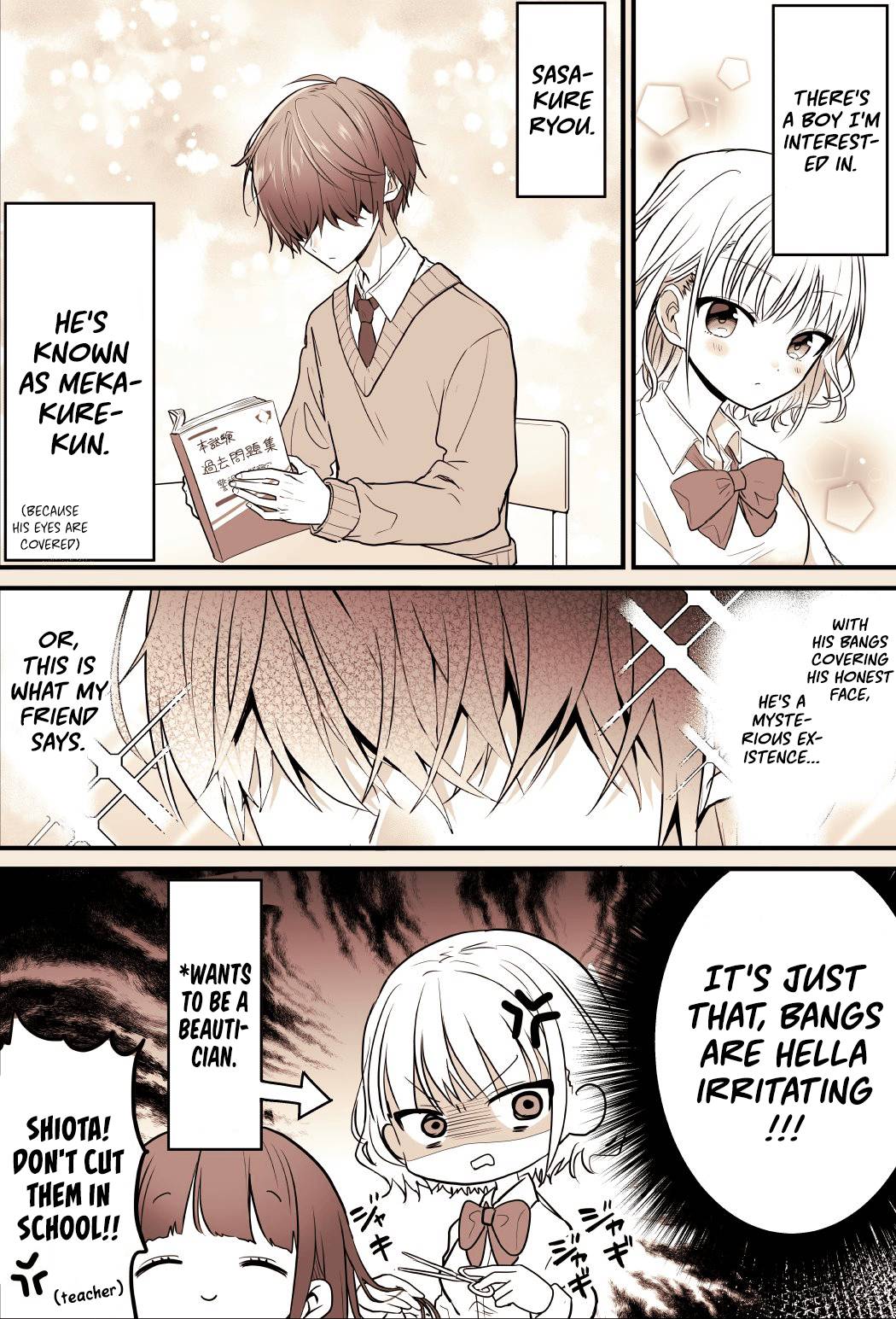 A Manga about being interested in a Mekakure Guy - chapter 1 - #1