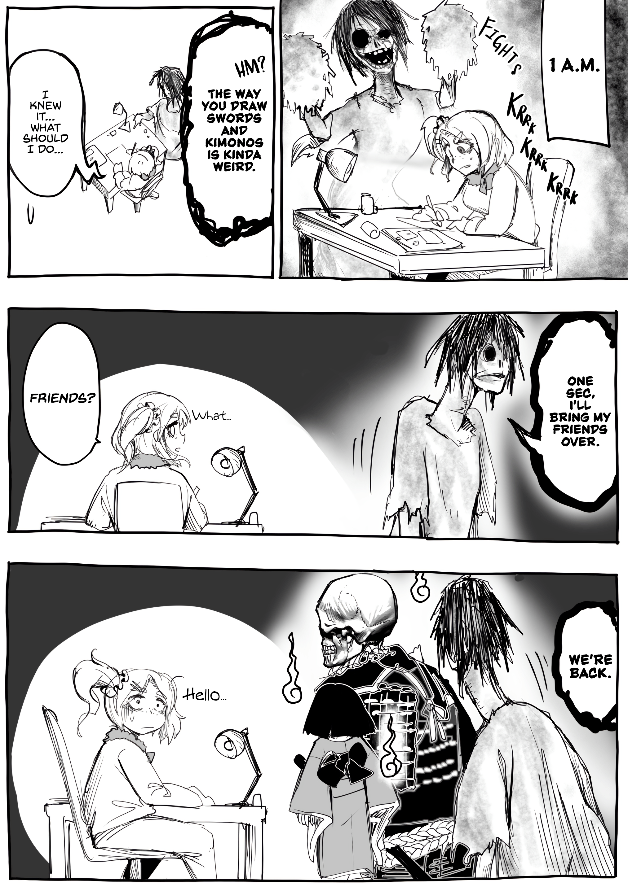 A Mangaka At The Night Before The Deadline - chapter 1 - #5