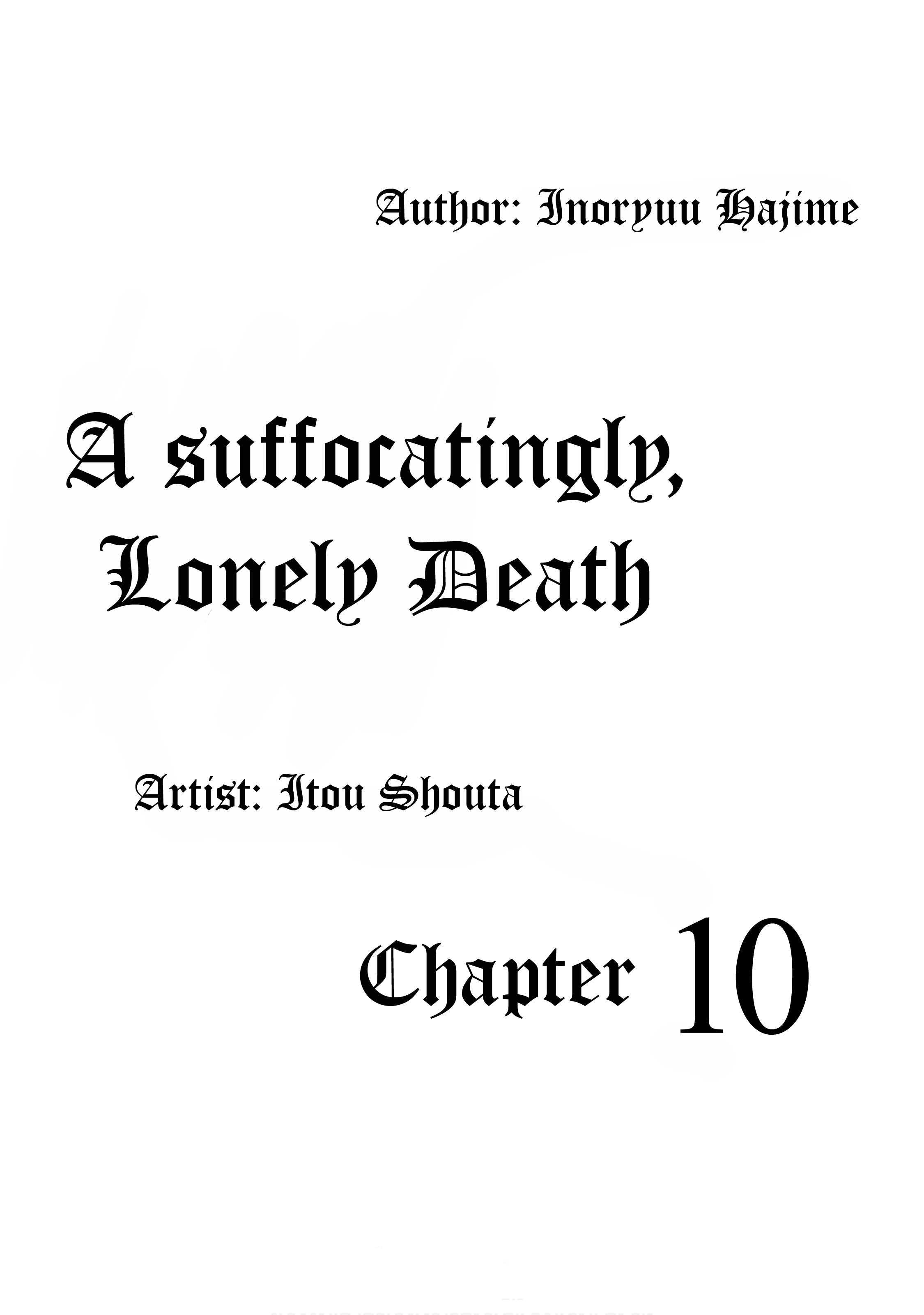 A Suffocatingly Lonely Death - chapter 10 - #1