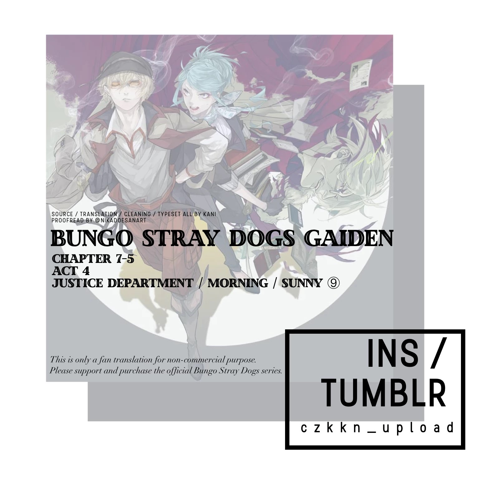 Bungou Stray Dogs Gaiden: Ayatsuji Yukito VS. Kyougoku Natsuhiko - chapter 7.5 - #1