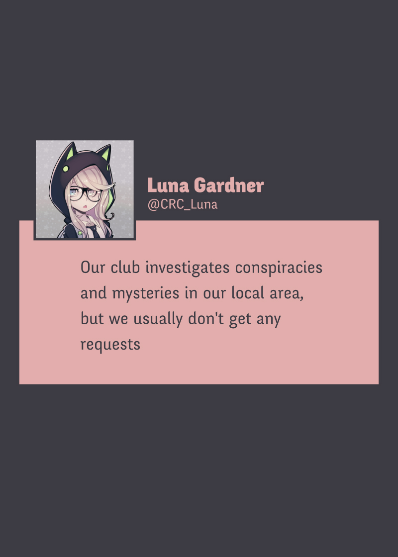 @crc_Luna: Conspiracy Research Club - chapter 1 - #6