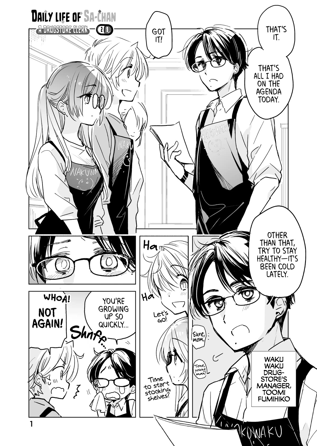 Daily Life Of Sa-Chan, A Drugstore Clerk - chapter 29 - #1