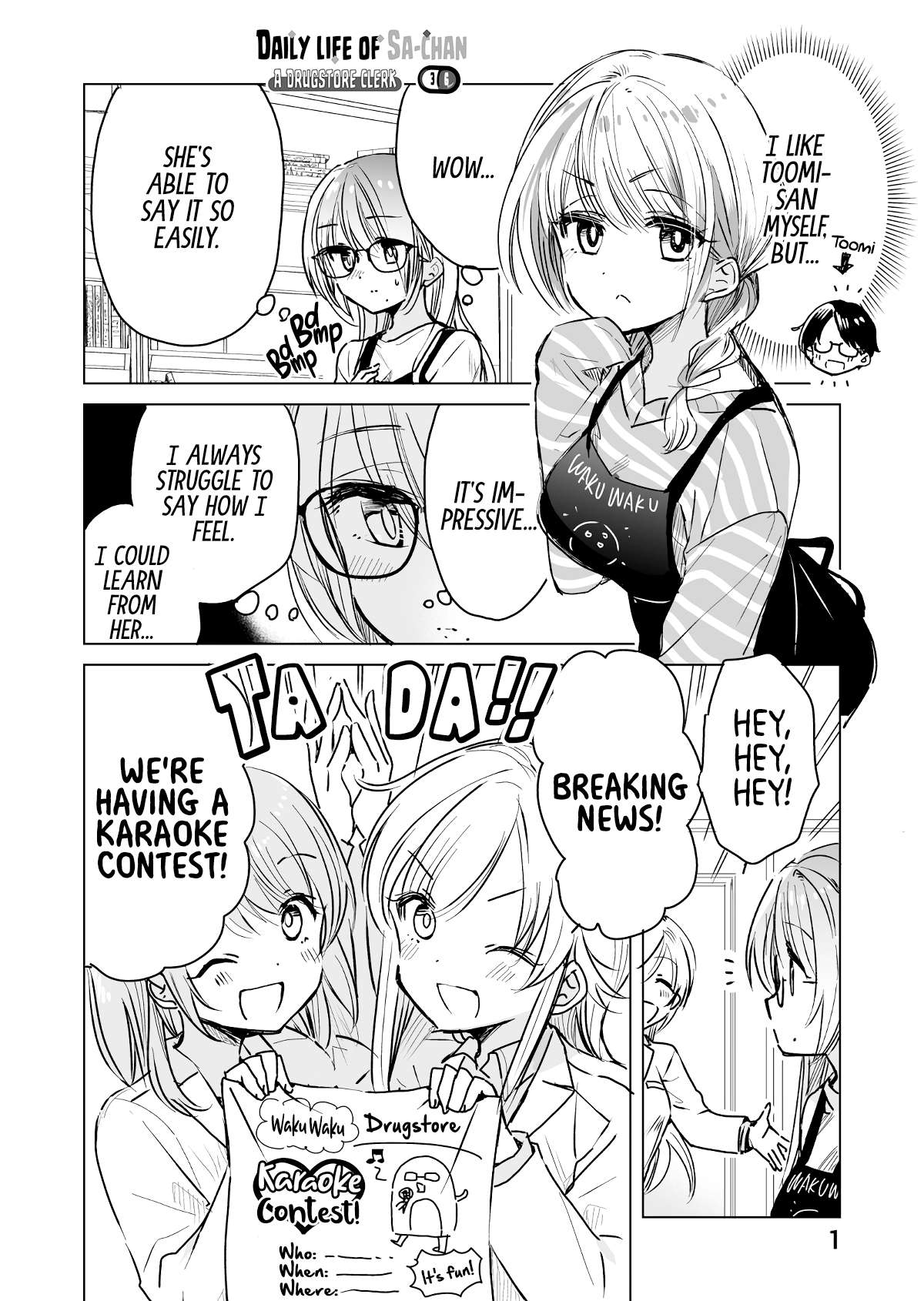 Daily Life Of Sa-Chan, A Drugstore Clerk - chapter 36 - #1
