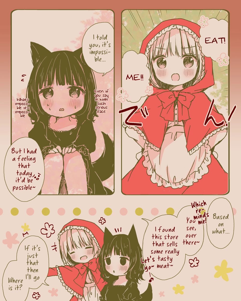 Daring Little Red Riding Hood And Herbivorous Wolf-Chan - chapter 1 - #4