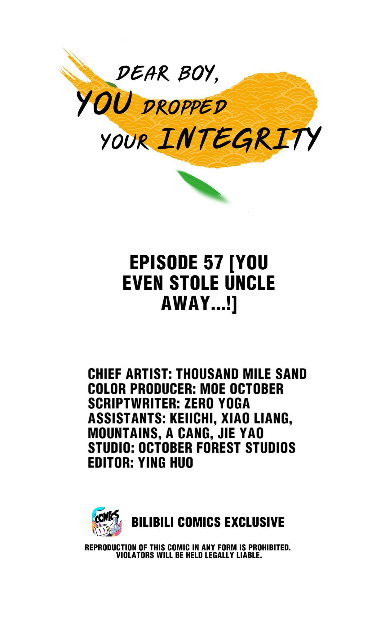 Dear Boy, You Dropped Your Integrity - chapter 60 - #1