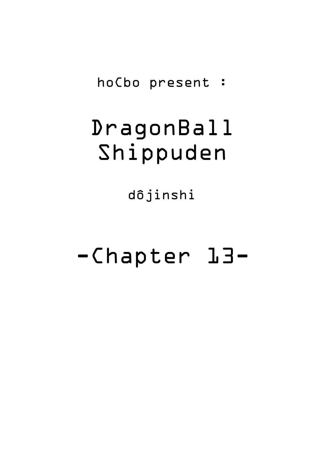 Dragon Ball Shippuden - chapter 13 - #1