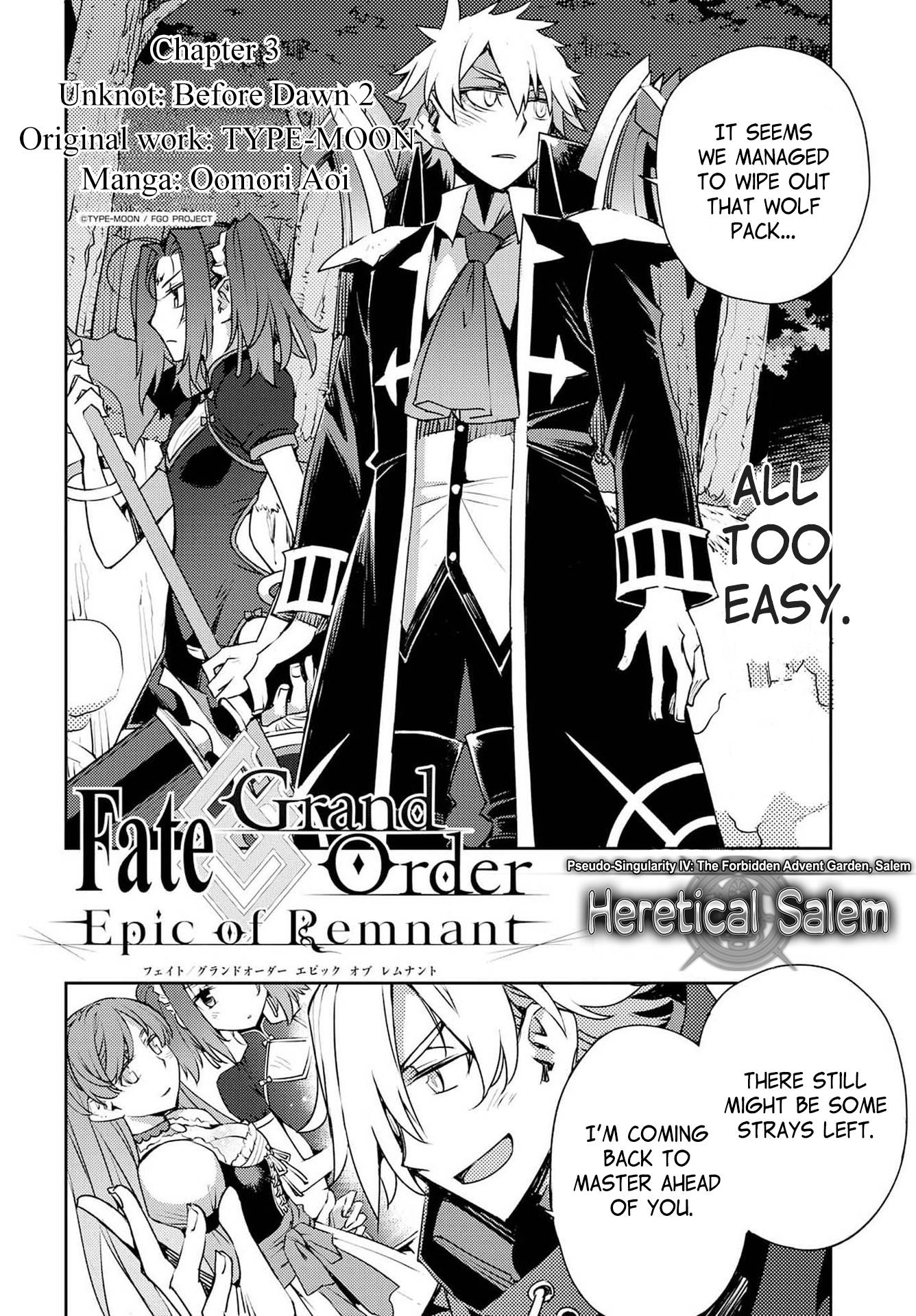 Fate/grand Order: Epic Of Remnant: Pseudo-Singularity Iv: The Forbidden Advent Garden, Salem - Heretical Salem - chapter 3 - #4