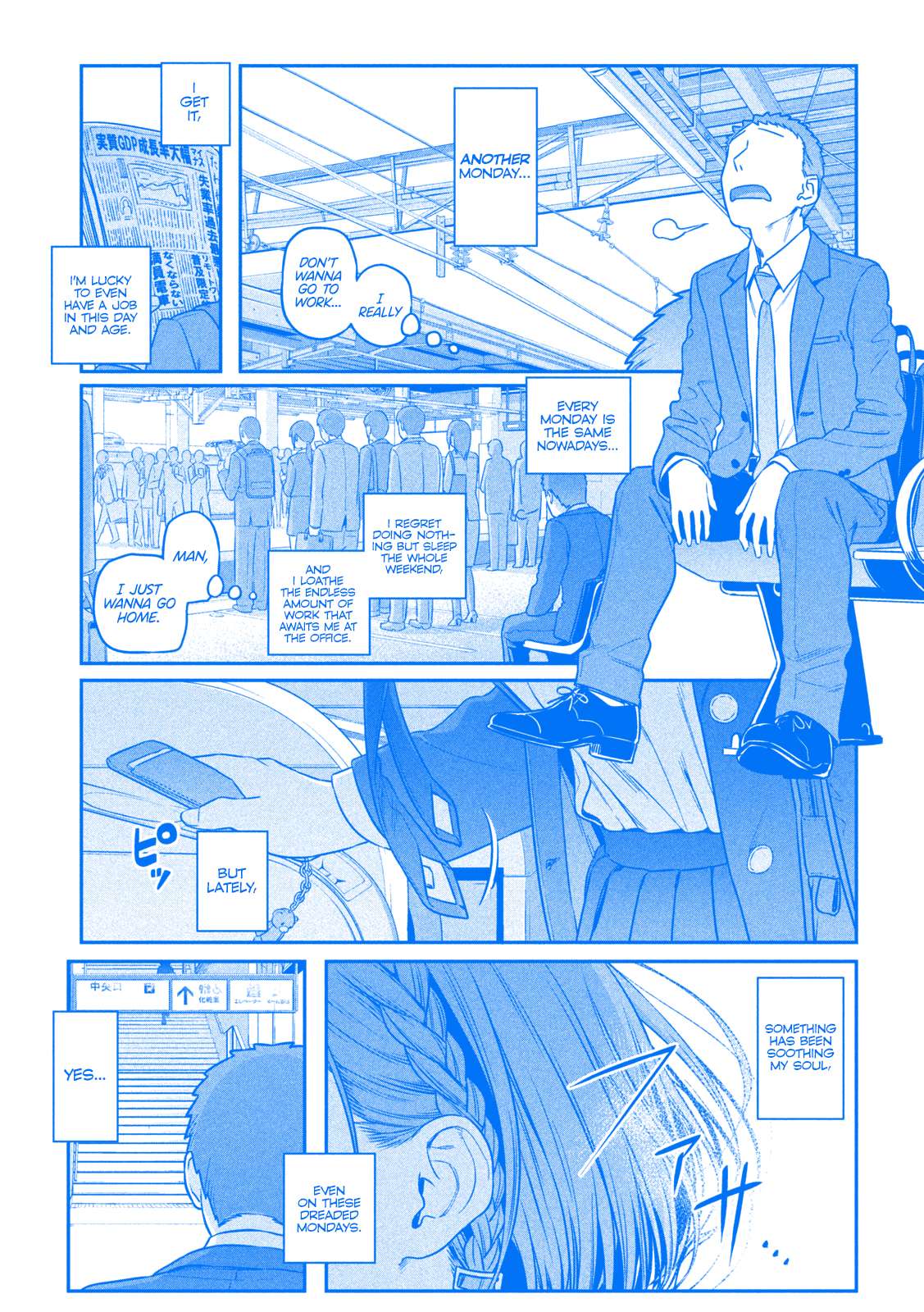 Getsuyoubi no Tawawa (Serialization) (Blue) (Fan Colored) - chapter 1 - #3