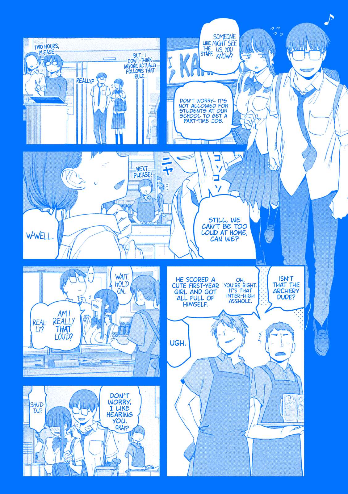 Getsuyoubi no Tawawa (Serialization) (Blue) (Fan Colored) - chapter 80 - #3