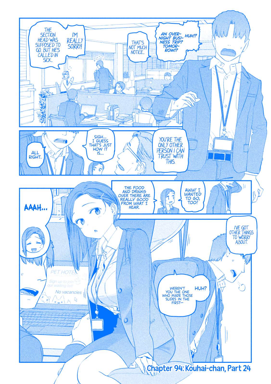 Getsuyoubi no Tawawa (Serialization) (Blue) (Fan Colored) - chapter 94 - #2