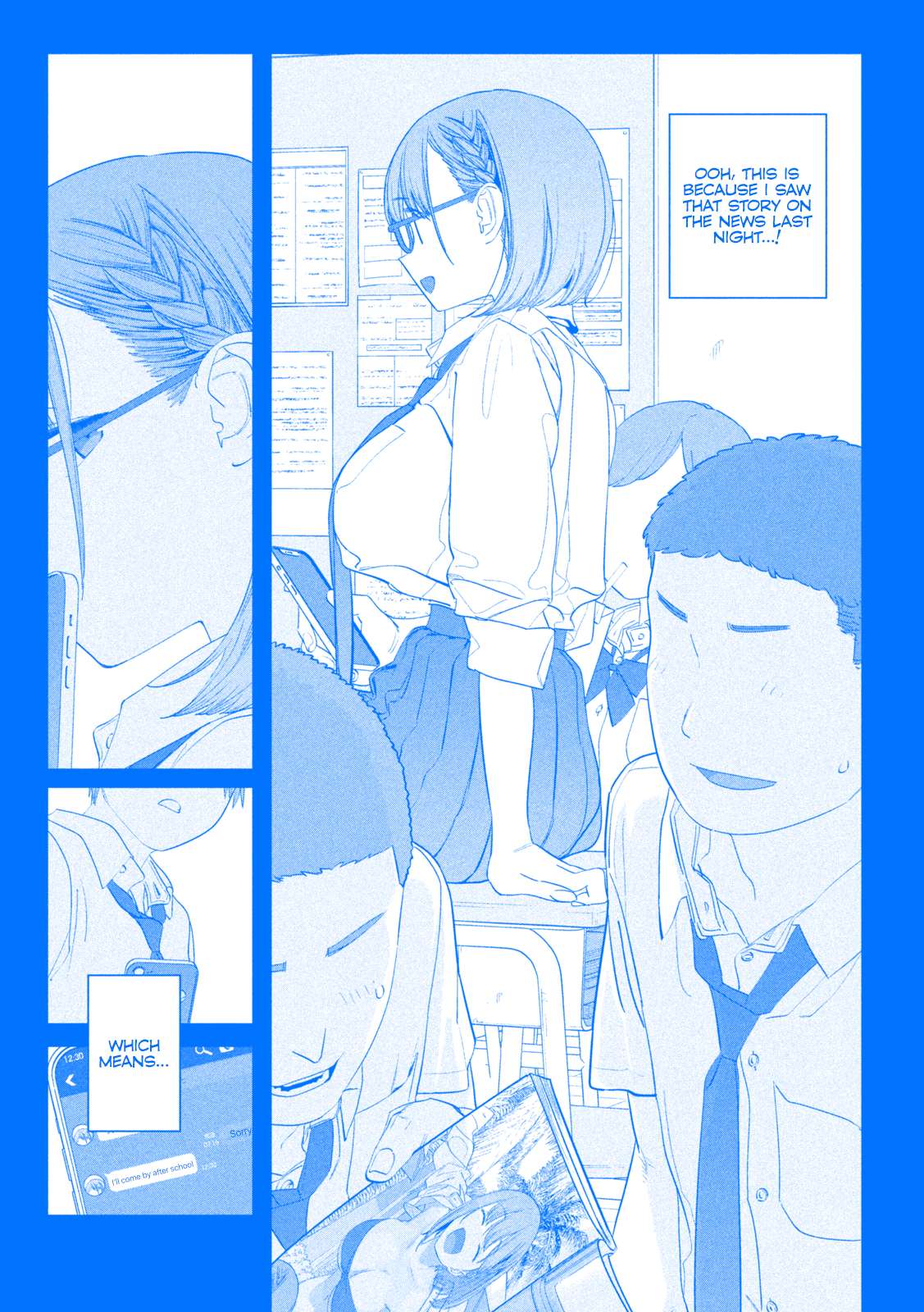 Getsuyoubi no Tawawa (Serialization) (Blue) (Fan Colored) - chapter 95 - #6