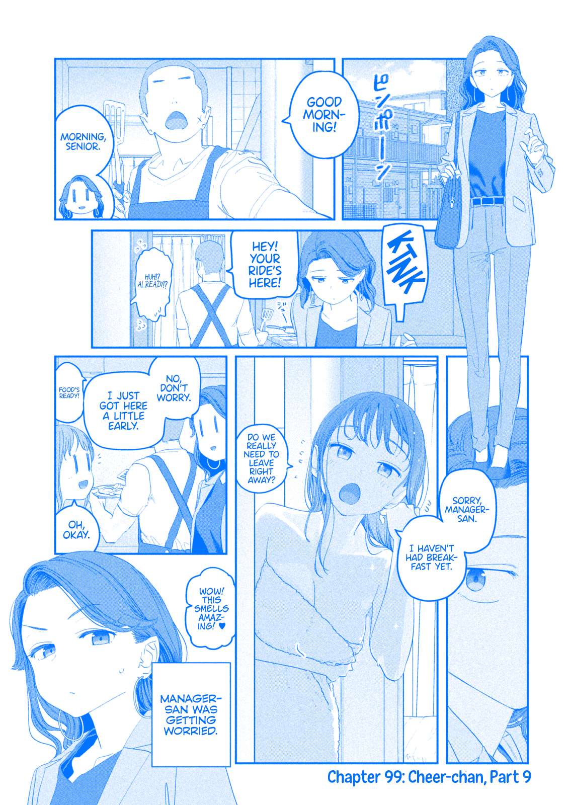 Getsuyoubi no Tawawa (Serialization) (Blue) (Fan Colored) - chapter 99 - #2