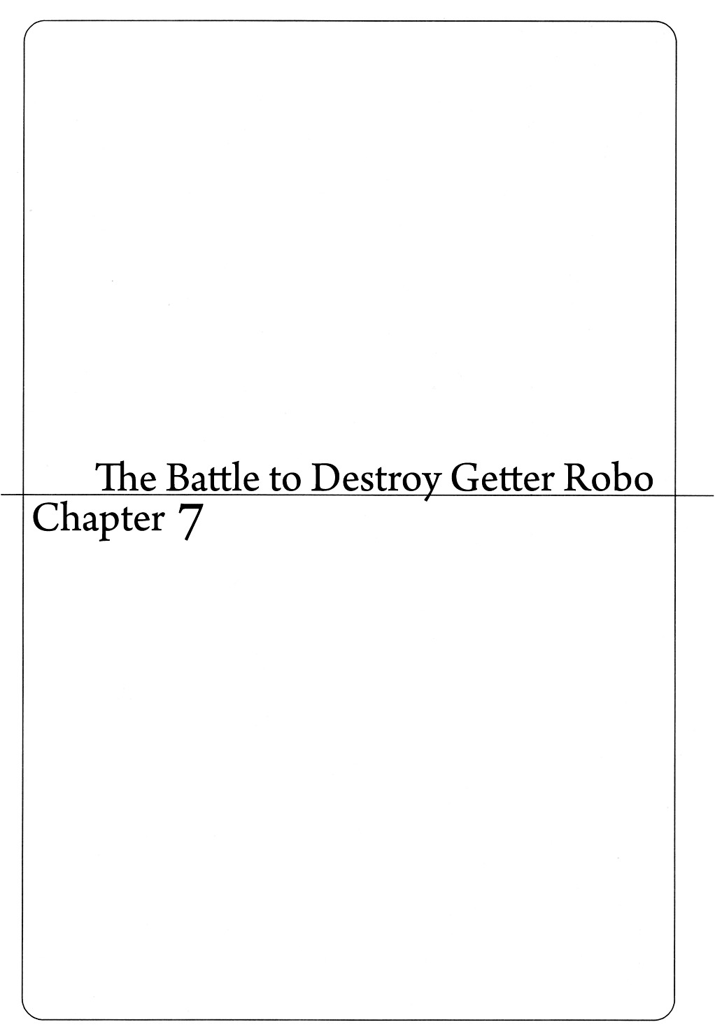 Getter Robo - chapter 7 - #1
