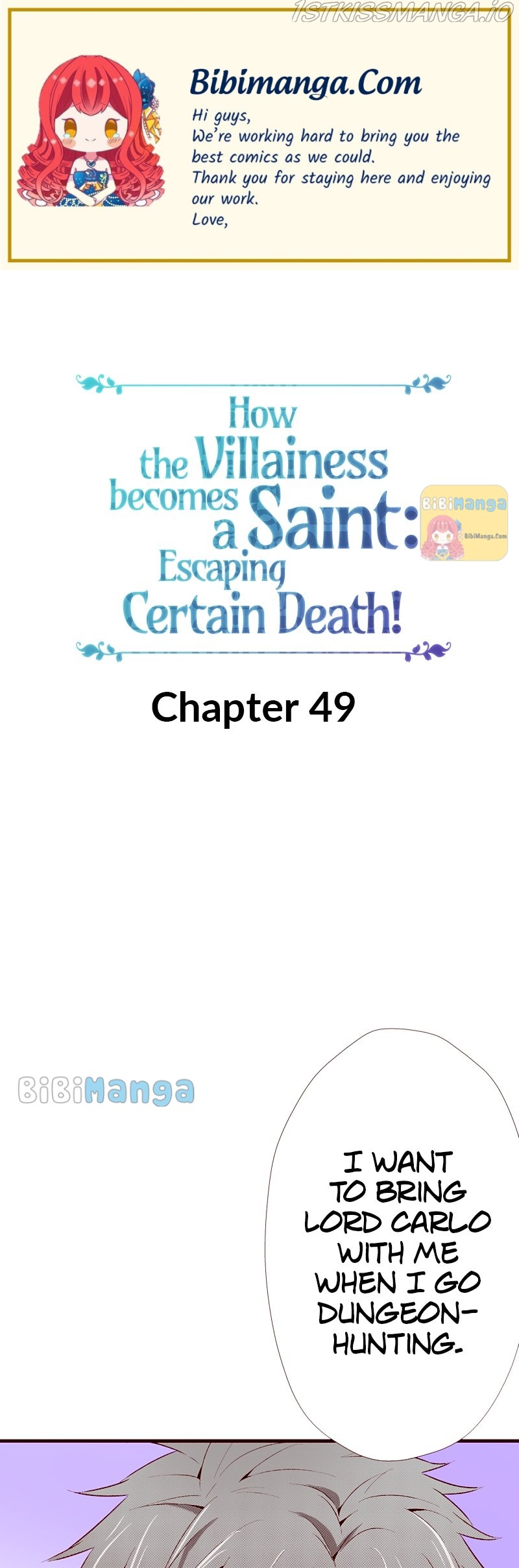 How the Villainess Becomes a Saint: Escaping Certain Death! - chapter 49 - #1
