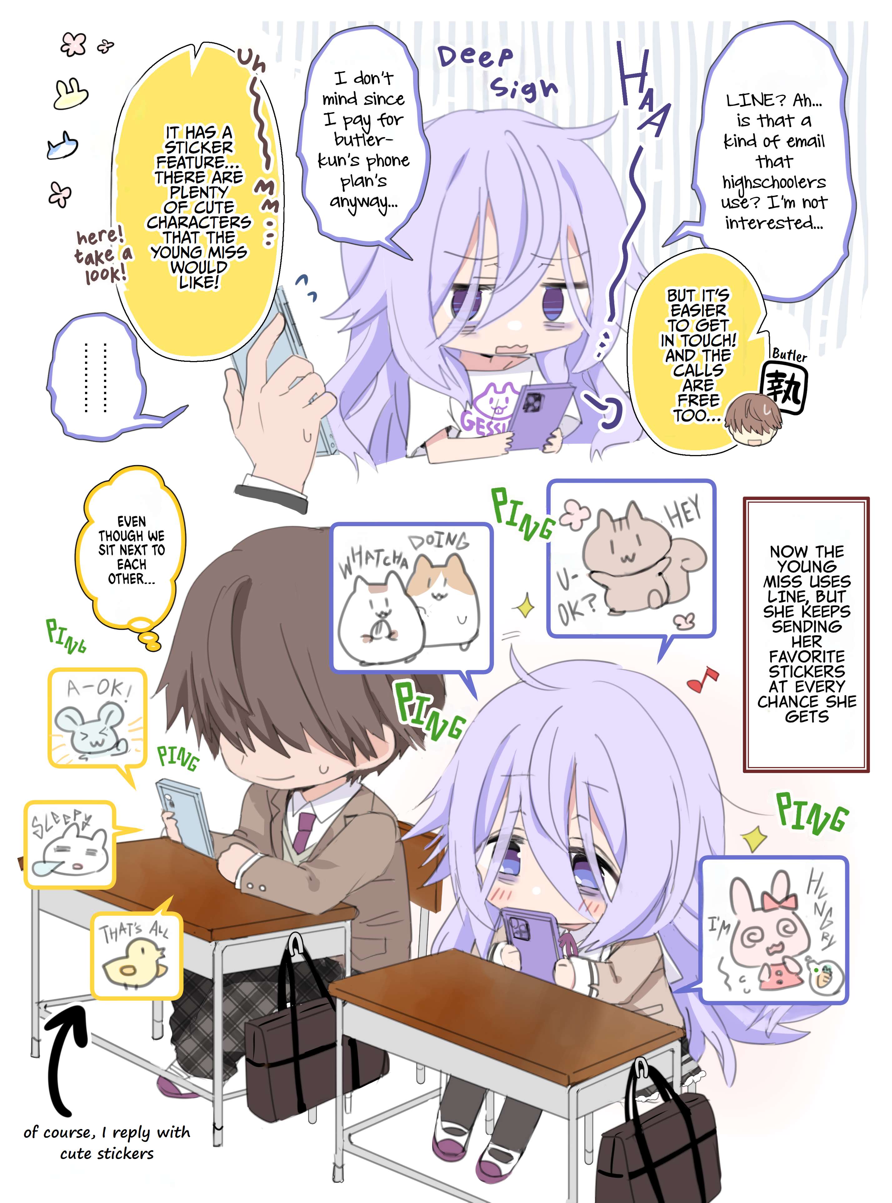 I Became The Butler Of The Gloomy Young Lady In My Class. - chapter 20 - #1