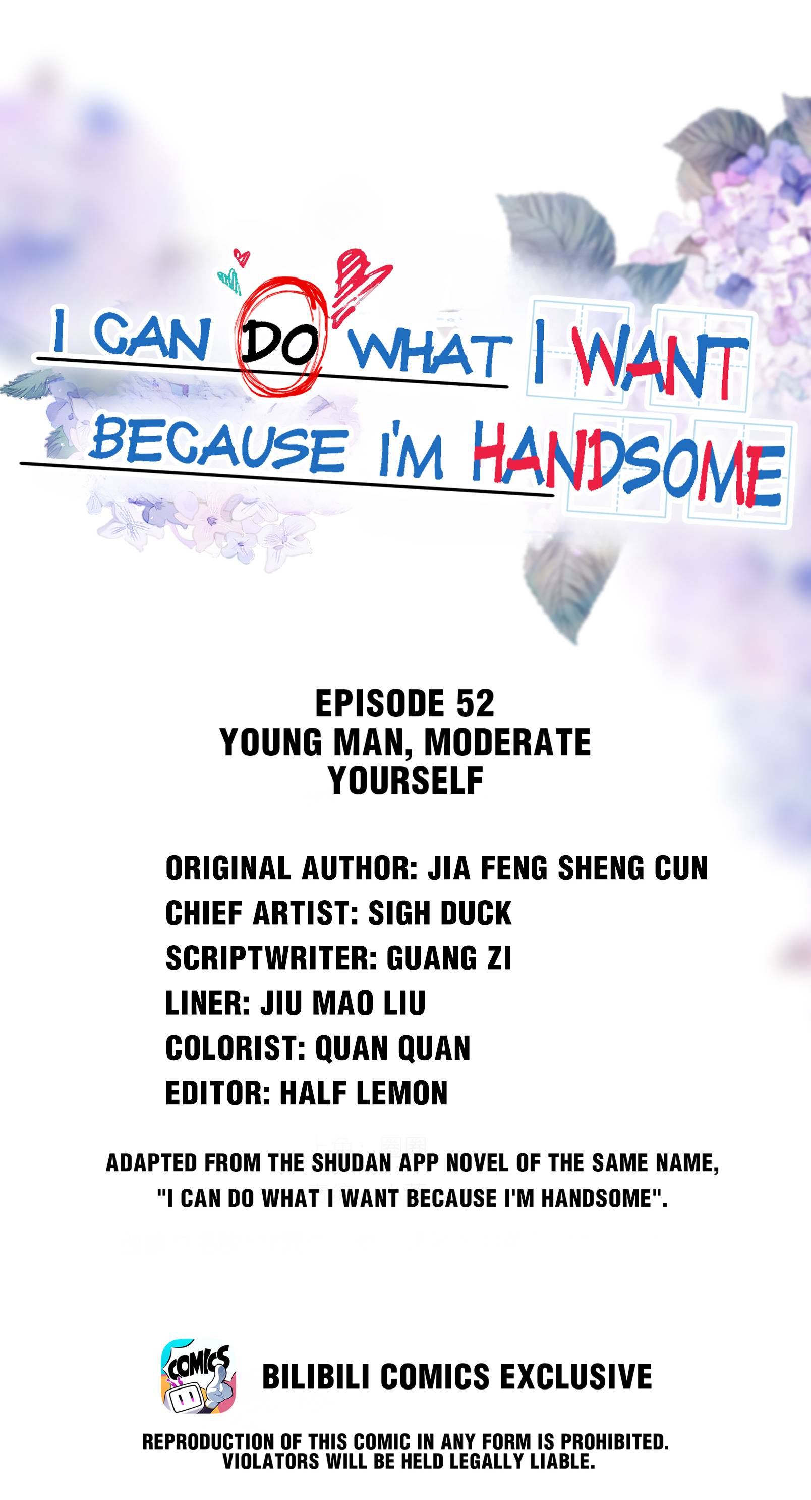 I Can Do What I Want Because I'm Handsome - chapter 52 - #1