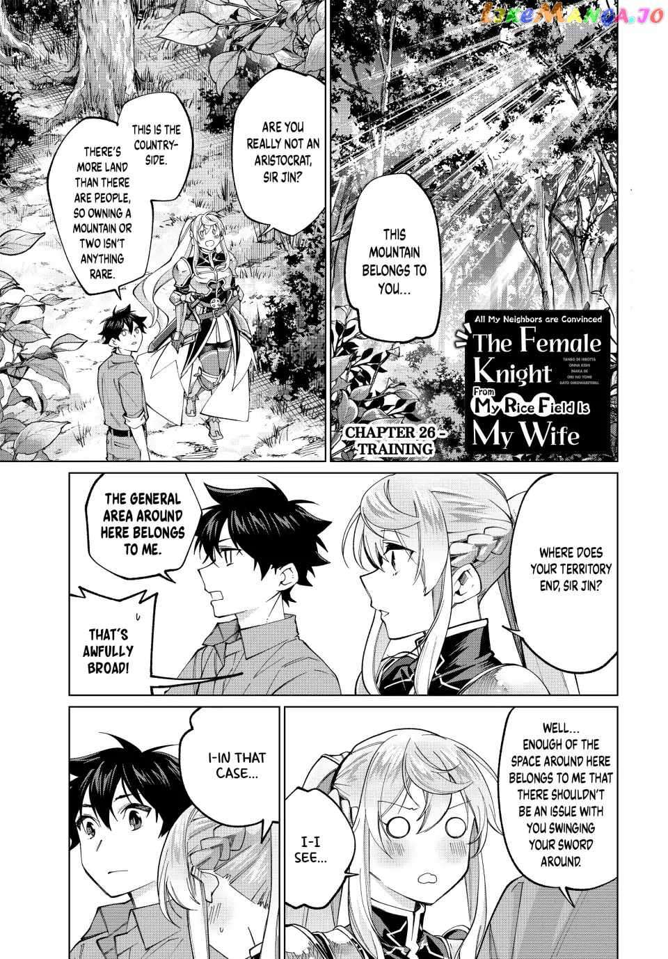 I Found a Female Knight in a Rice Field, in the Countryside They Think She’s My Wife - chapter 26 - #1
