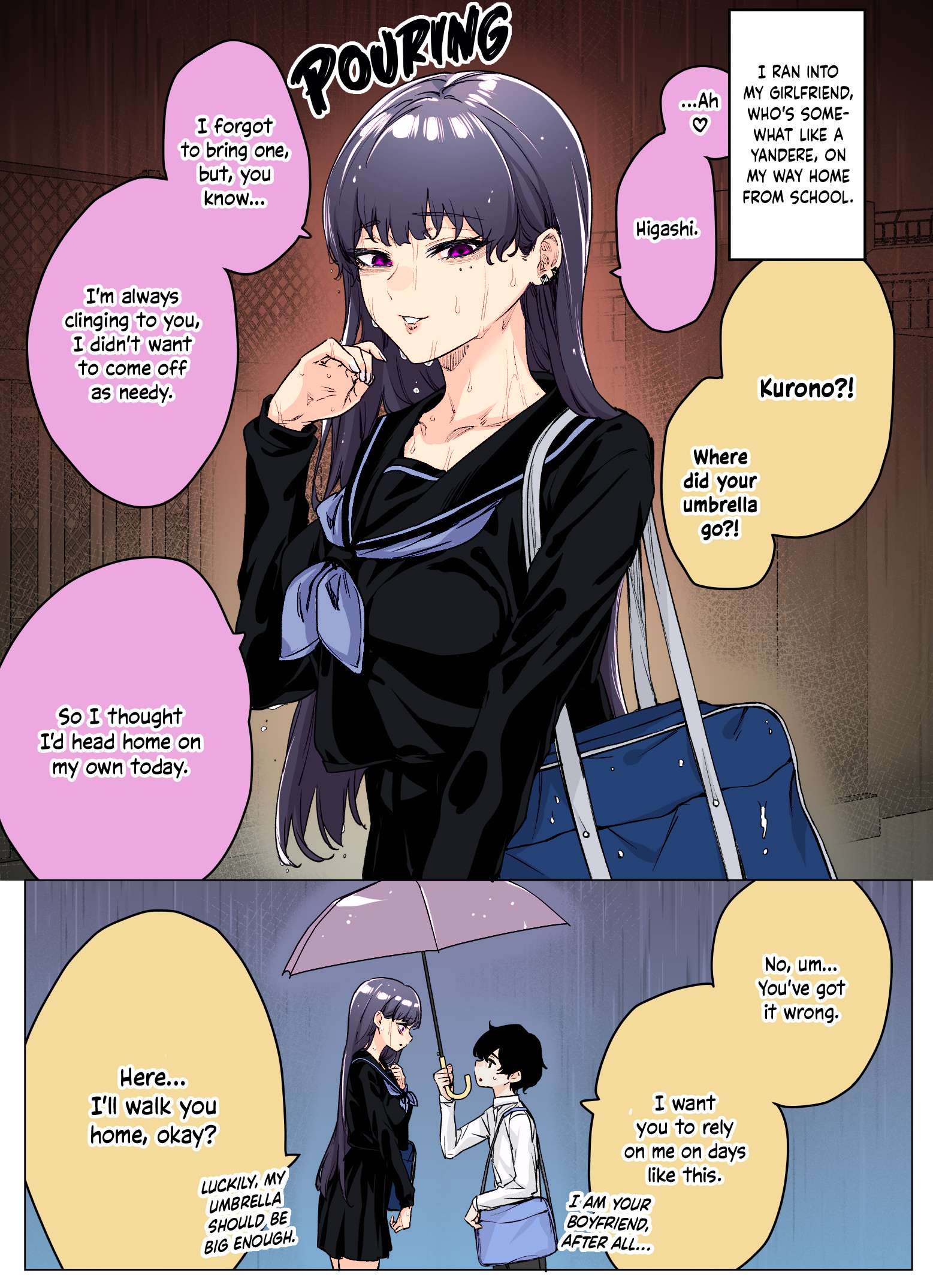 I Thought She Was a Yandere, but Apparently She's Even Worse (Fan Colored) - chapter 15 - #1
