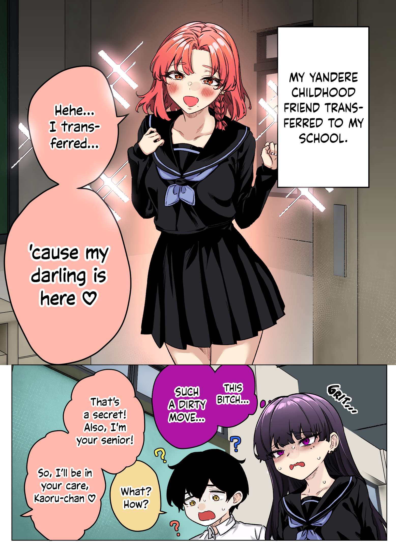 I Thought She Was a Yandere, but Apparently She's Even Worse (Fan Colored) - chapter 38 - #1
