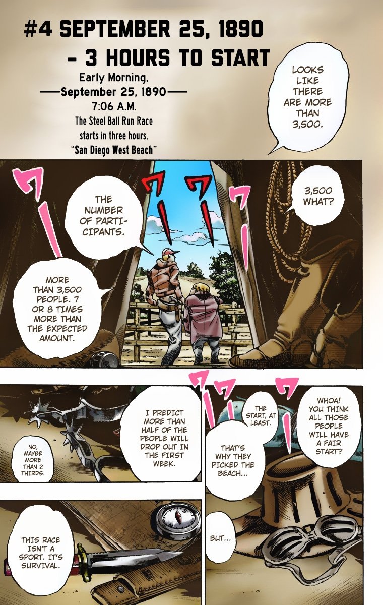 JoJo's Bizarre Adventure Part 7 - Steel Ball Run [Official Colored] - chapter 4 - #2