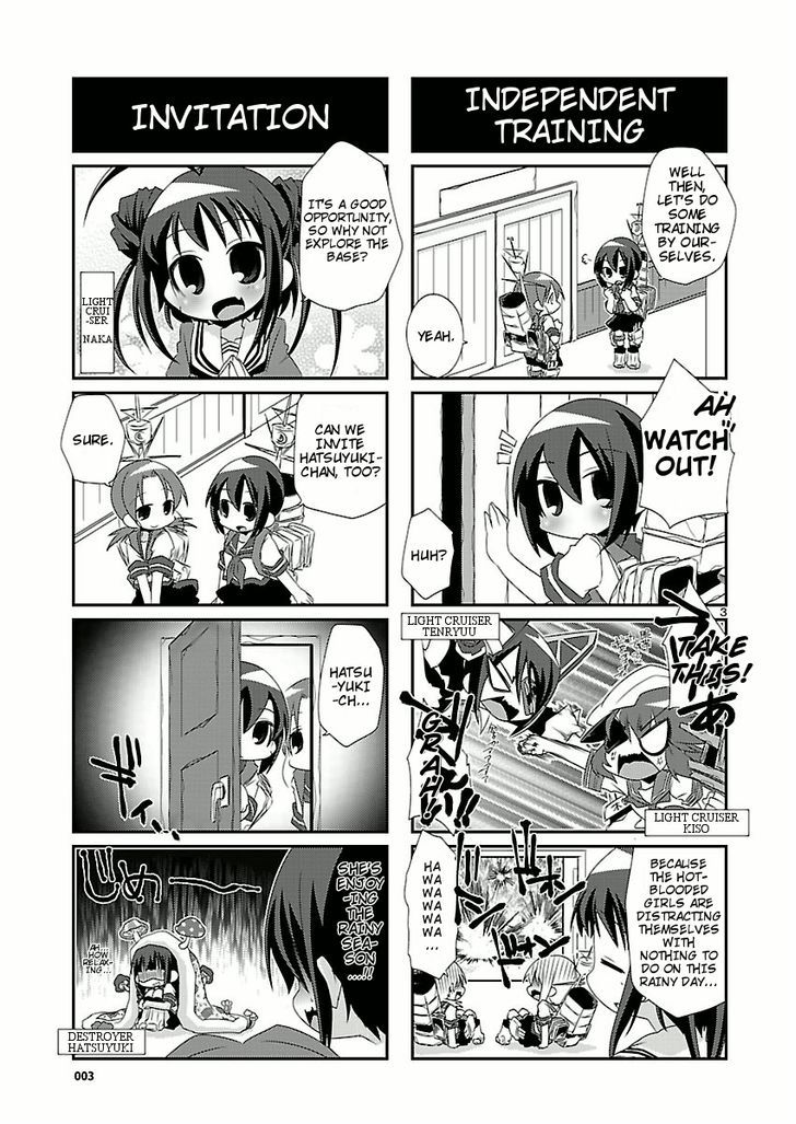 Kantai Collection - Kankore - 4-koma Comic - Fubuki, Ganbarimasu! - chapter 3 - #3