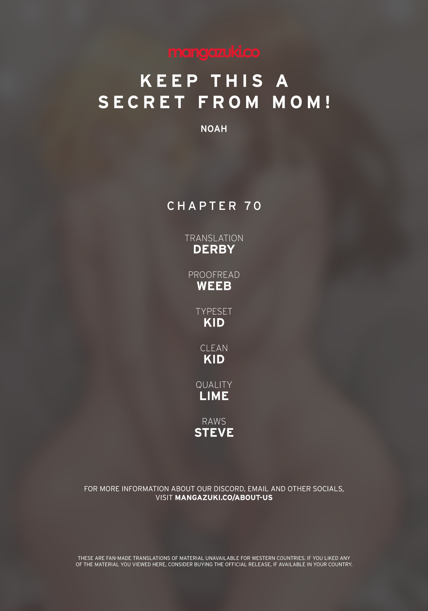 Keep it A Secret From Your Mother! - chapter 70 - #1