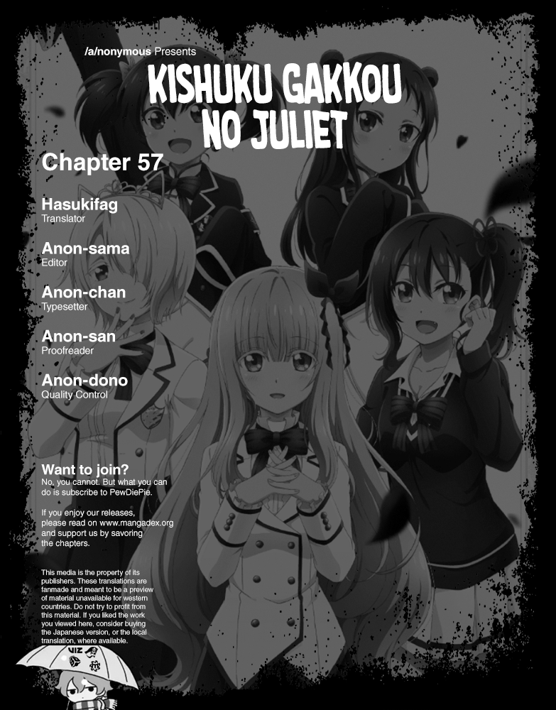 Kishuku Gakkou no Juliet - chapter 57 - #2