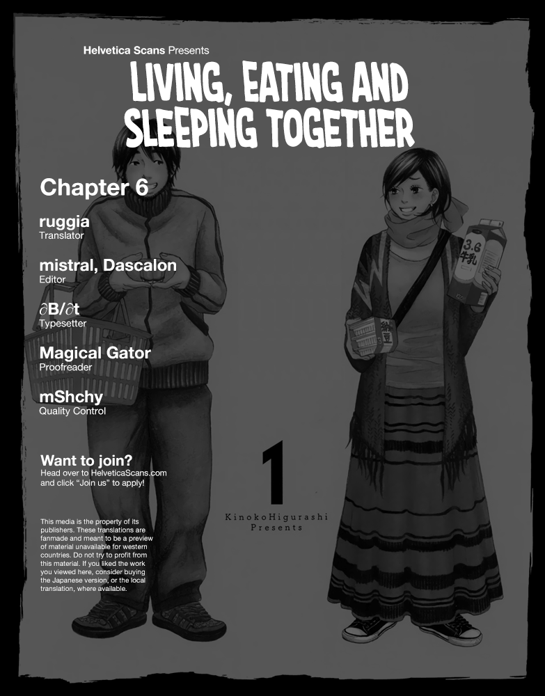 Living, Eating And Sleeping Together - chapter 6 - #1