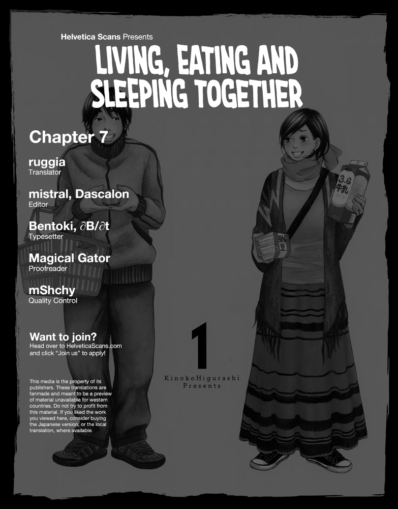 Living, Eating And Sleeping Together - chapter 7 - #1