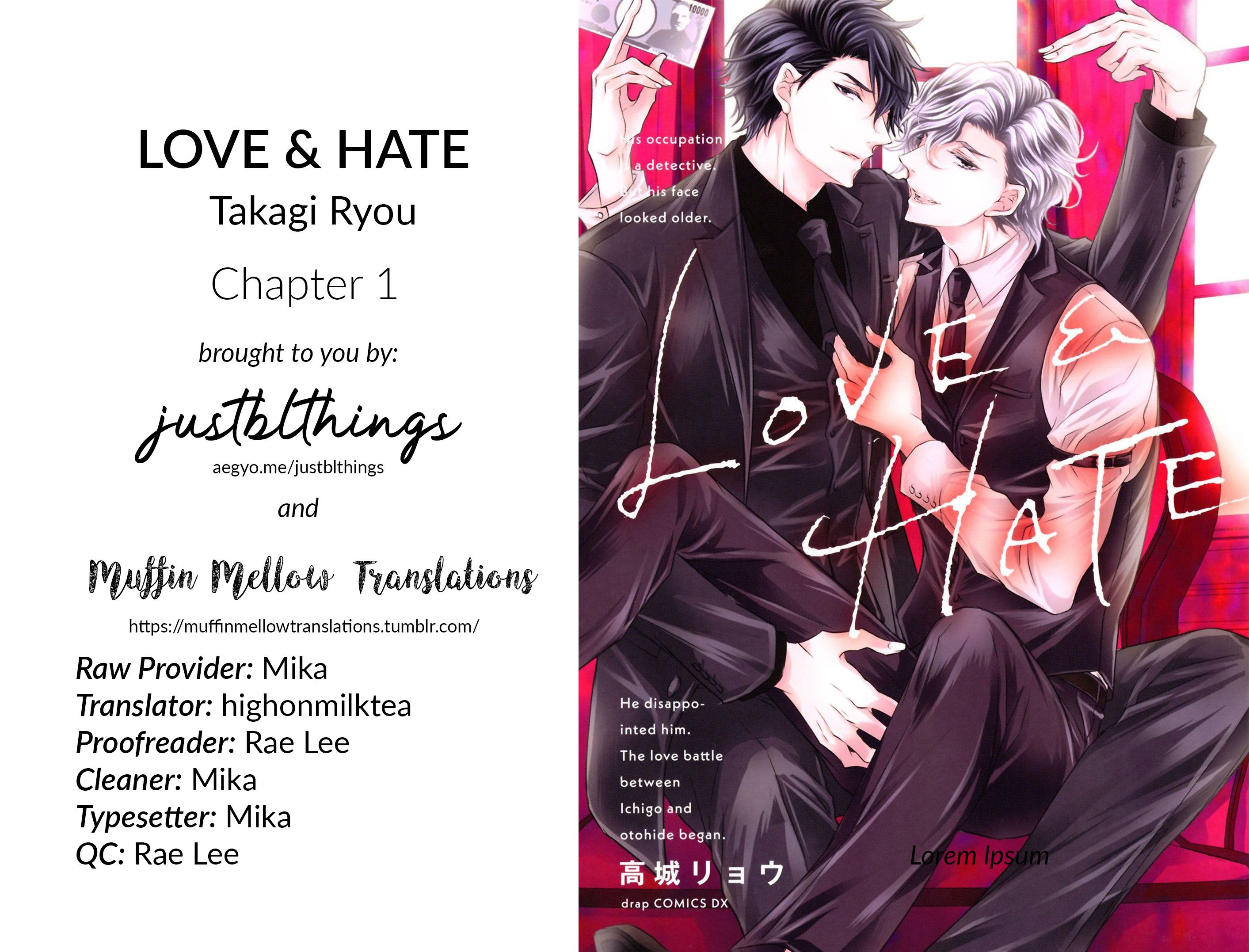 LOVE &amp; HATE (Takagi Ryou) - chapter 1 - #3