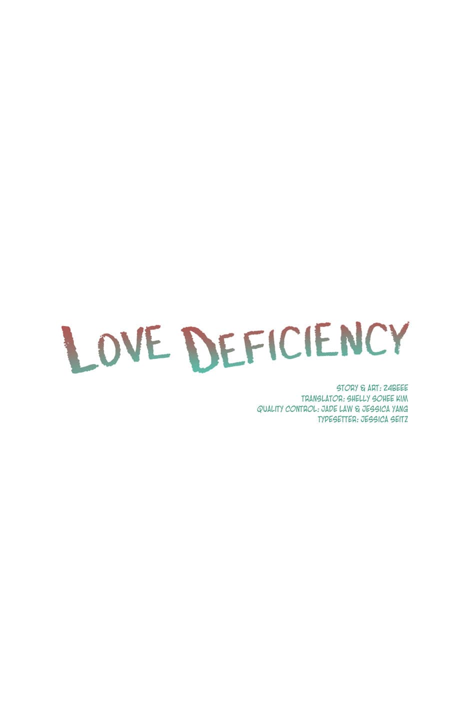 Love deficiency - chapter 27 - #1
