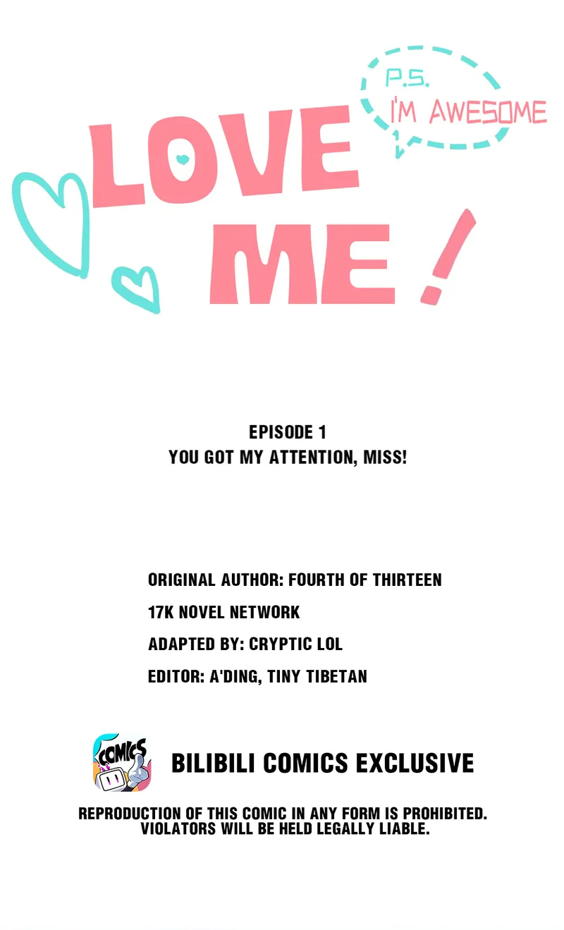 Love Me! P.S. I’m Awesome - chapter 1 - #2