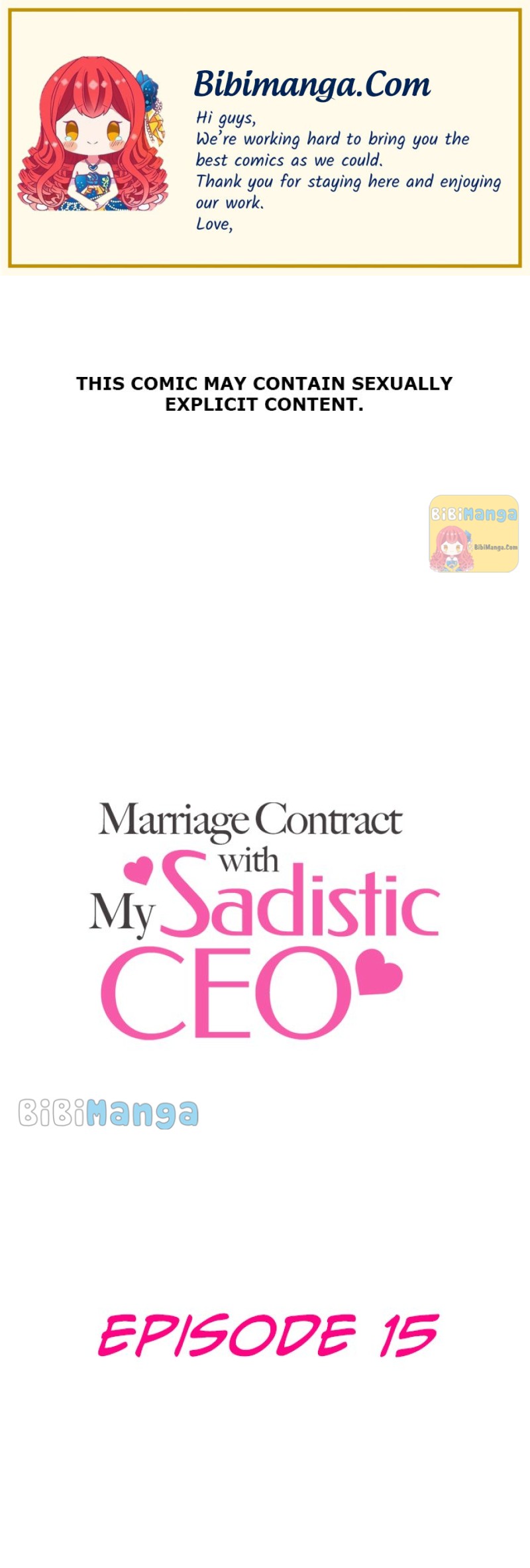 Marriage Contract With My Sadistic CEO - chapter 15 - #1