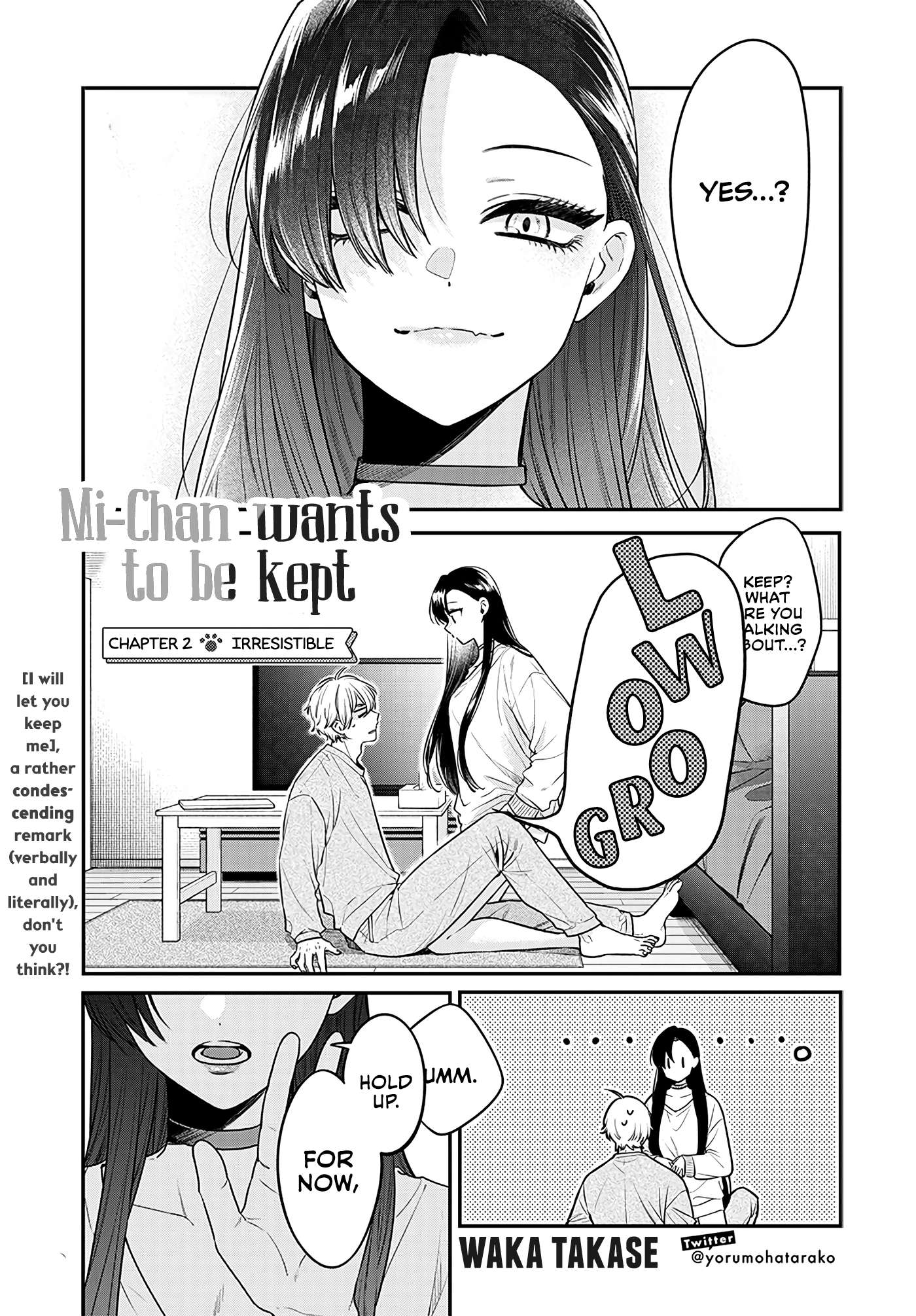 Mi-Chan wants to be kept - chapter 2 - #1