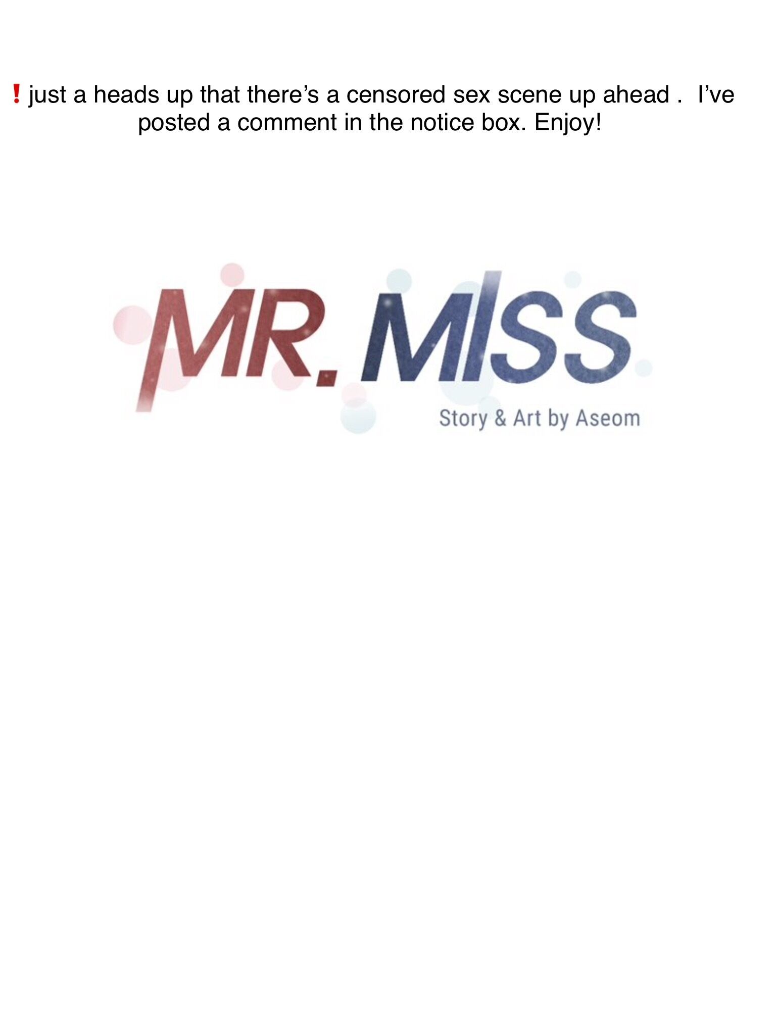 Mr.miss - chapter 31 - #1