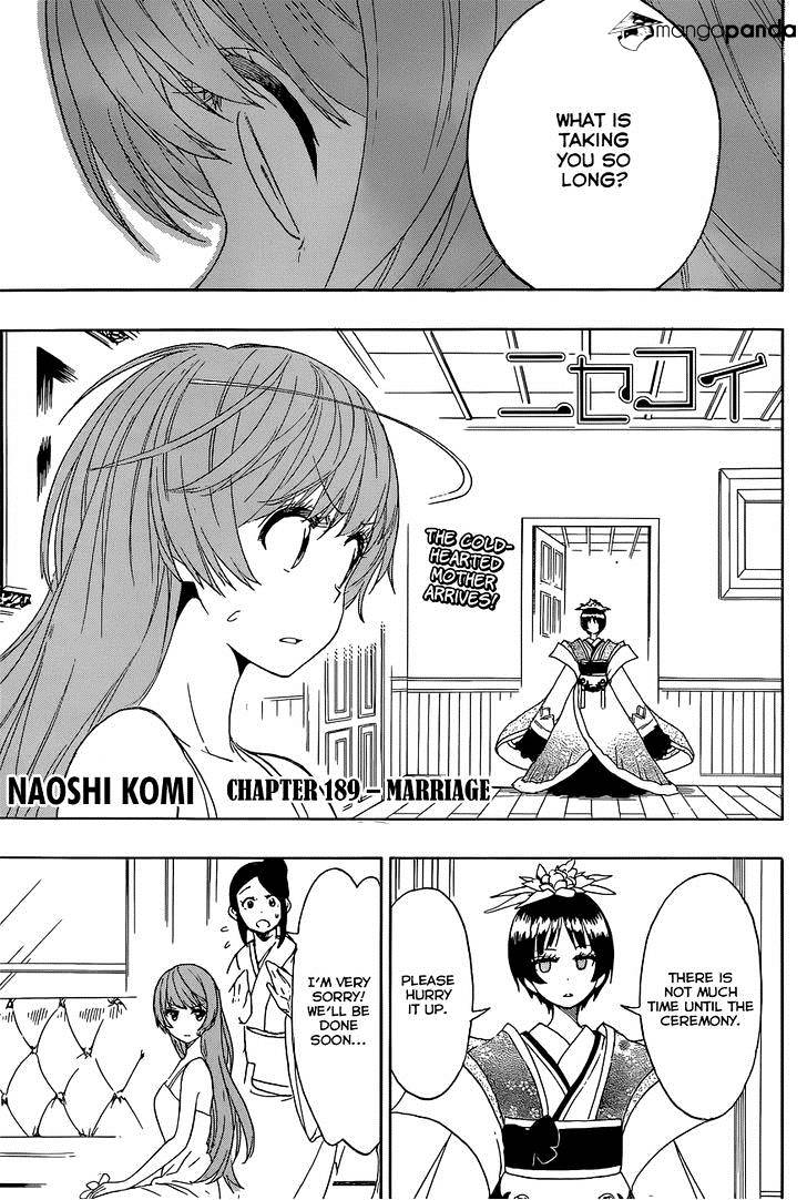 Nisekoi (Komi Naoshi) - chapter 189 - #2