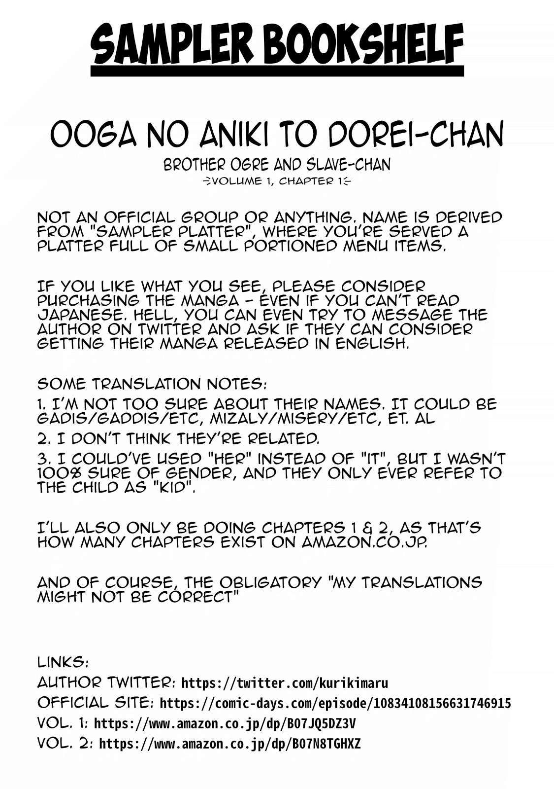 Ogre no Aniki to Dorei-chan - chapter 1 - #2
