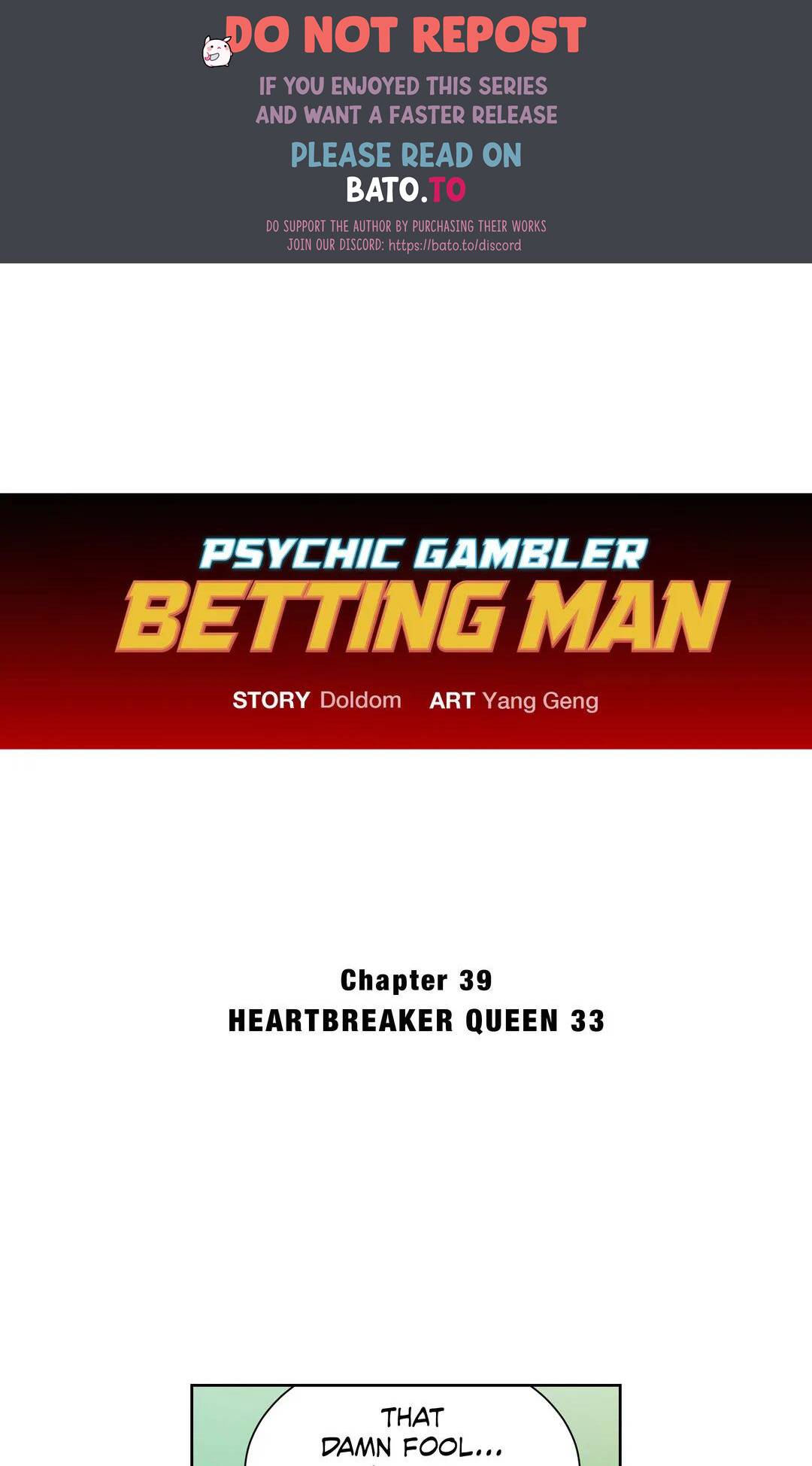 Psychic Gambler: Betting Man - chapter 39 - #1