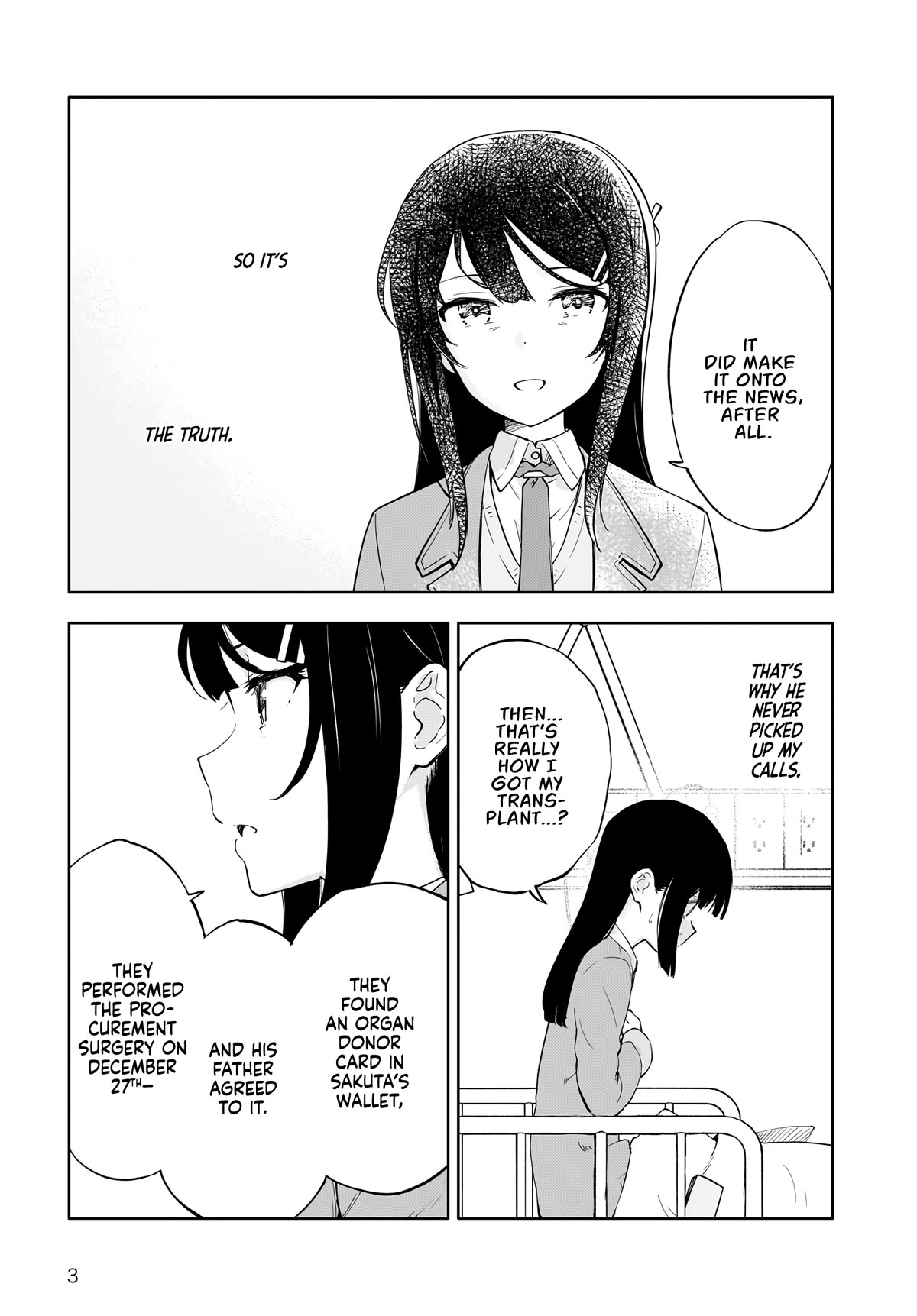 Rascal Does Not Dream of a Dreaming Girl - chapter 3 - #3