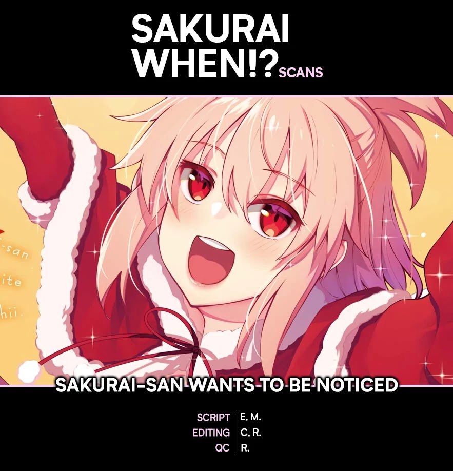 Sakurai-san Wants To Be Noticed - chapter 26 - #1