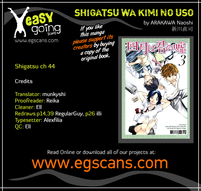 Shigatsu wa Kimi no Uso - chapter 44 - #1