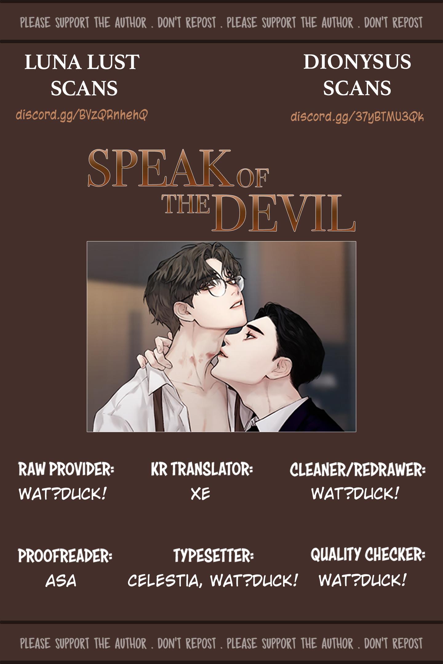 Speak Of The Devil - chapter 10 - #1
