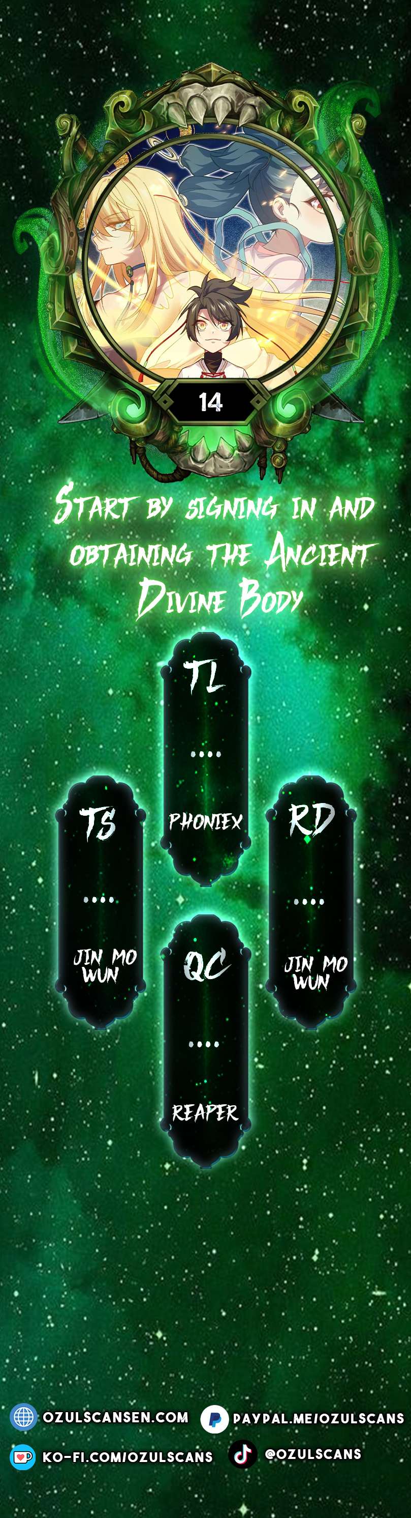Start by signing in and obtaining the Ancient Divine Body - chapter 14 - #1