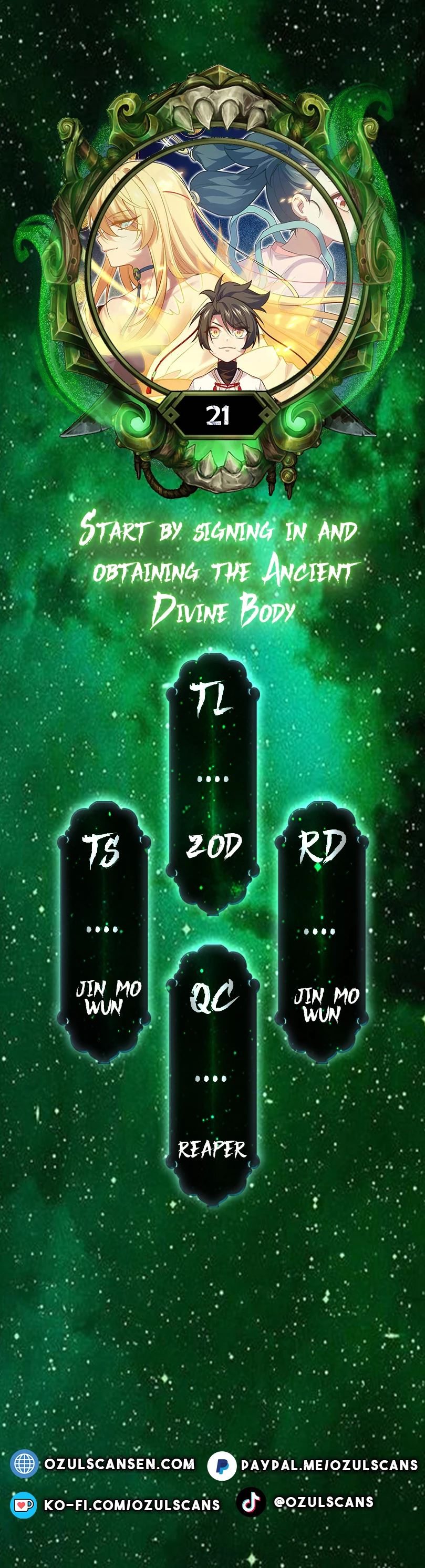 Start by signing in and obtaining the Ancient Divine Body - chapter 21 - #1