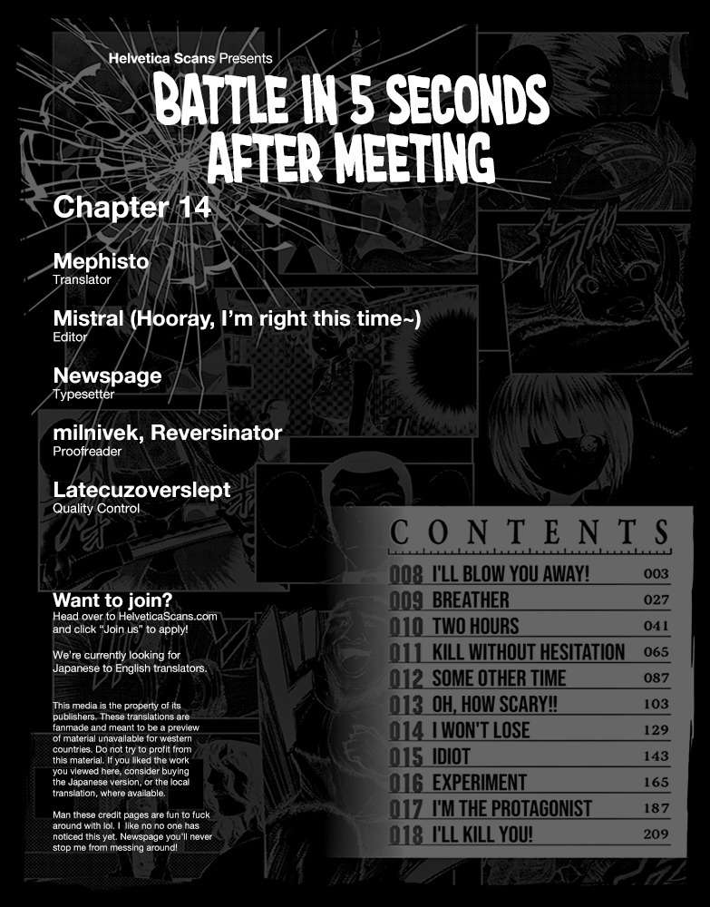 Start Fighting 5 Seconds After Meeting - chapter 14 - #1