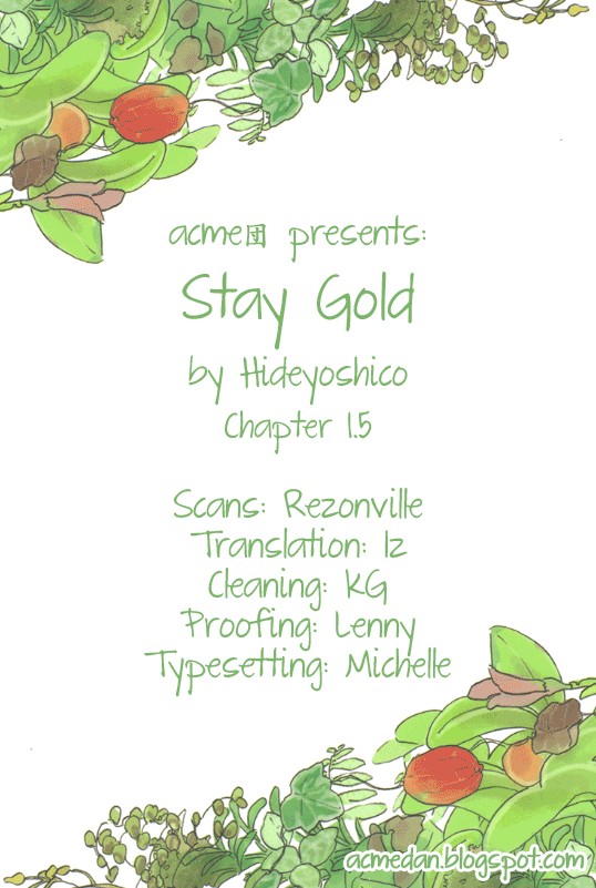 Stay Gold - chapter 1.5 - #1