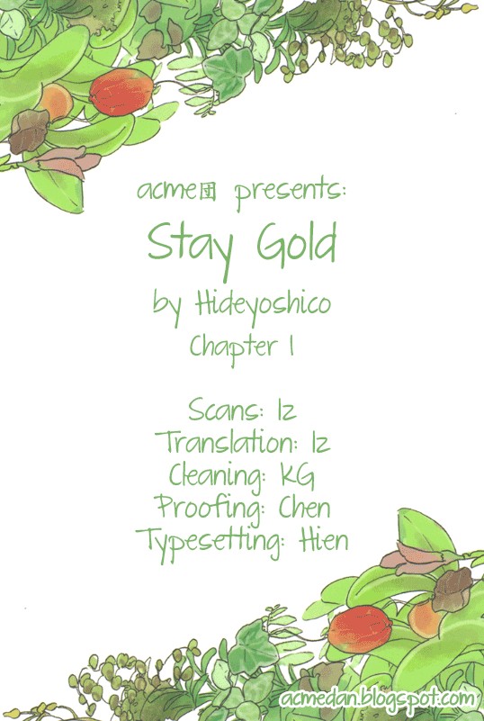 Stay Gold - chapter 1 - #1