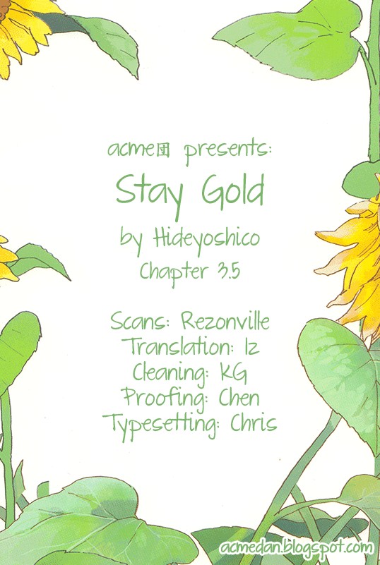 Stay Gold - chapter 3.5 - #1